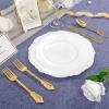 imageWDF 60pcs Clear Plastic Dessert Plates Disposable 75inch Small Disposable Clear CakeAppetizerDessert Plastic Plates for Wedding PartyWhite