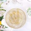 imageWDF Rose Gold Pink Plastic Plates with Pink Plastic Silverware include 40 Dinner ampamp Salad Plates 40Forks 40 Knives 40 Spoons for WeddingPartyGold Glitter