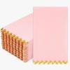 imageWDF 100Pack Pink Napkins Disposable3ply Pink Paper Napkins Gold Rim Premium QualityNapkins for Bridal ampamp Baby Shower WeddingPink  150PCS