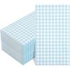 imageWDF 150Pack Baby Blue Paper Checkered Napkins  3 Ply Disposable Blue and White Gingham Napkins Guest Dinner Napkins Paper for Bathroom Picnic BBQ Birthday GraduationBaby Blue Gingham  150PCS