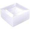 imageWDF 60PCS Clear Plastic Plates  Square Disposable DessertSalad Plates 7inch Plastic Appetizer Plate for Wedding ampampParties7 inch
