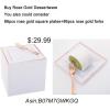 imageWDF 125Pieces Black Plates Disposable with Gold Rim ampamp Disposable Gold Plastic Silverware for Halloween  50 Graduation Plates  25 Forks 25 Knives 25 SpoonsRose Gold