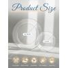 imageWDF 200pcs White Plastic Plates Disposable  Heavy Duty Plastic Plates for Party  Include 100 x 10quot Dinner Plate and 100 x 7quot DessertCake Plate  Ideal for WeddingsPartiesEventsClear