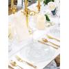 imageWDF 200pcs White Plastic Plates Disposable  Heavy Duty Plastic Plates for Party  Include 100 x 10quot Dinner Plate and 100 x 7quot DessertCake Plate  Ideal for WeddingsPartiesEventsBlue