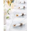 imageWDF 200pcs White Plastic Plates Disposable  Heavy Duty Plastic Plates for Party  Include 100 x 10quot Dinner Plate and 100 x 7quot DessertCake Plate  Ideal for WeddingsPartiesEventsBlue
