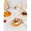 imageWDF 200pcs White Plastic Plates Disposable  Heavy Duty Plastic Plates for Party  Include 100 x 10quot Dinner Plate and 100 x 7quot DessertCake Plate  Ideal for WeddingsPartiesEventsIvory