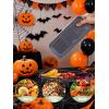 imageWDF 25 Pack Small Meal Prep Containers 3 Compartments with Lids  Disposable Snack Box Container  Disposable Bento Boxes  Reusable Travel Lunch Boxes for HalloweenOfficePicnicMicrowave Safe25