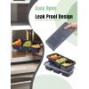 imageWDF 25 Pack Small Meal Prep Containers 3 Compartments with Lids  Disposable Snack Box Container  Disposable Bento Boxes  Reusable Travel Lunch Boxes for HalloweenOfficePicnicMicrowave Safe25