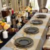 imageWDF 400PCS Black and Gold Plastic Plates
