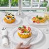 image175 Pieces Christmas Plastic Plates  Red Plastic Plates with Gold Rim Include 25 Dinner Plate 10 25 Dessert Plate 7 25 gold Cups 9 OZ 25 Pre Rolled Napkins for ChristmasPartySilver