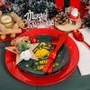 imageWDF 175Pcs Green Plastic Plates  Green Plates Disposable with Gold Rim  Christmas Plastic Plate  Fancy Disposable Dinnerware Sets 25 Guests Ideal for ChristmasPartyWeddingBell