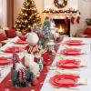 imageWDF 175Pcs Green Plastic Plates  Green Plates Disposable with Gold Rim  Christmas Plastic Plate  Fancy Disposable Dinnerware Sets 25 Guests Ideal for ChristmasPartyWeddingRed
