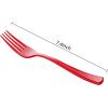 imageWDF 100 Pack Christmas Plastic Spoons  69 Inch Heavy Duty Red Disposable Plastic Spoons Modern Red Disposable Spoons Perfect for ChristmasRed