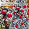 imageWDF 12PCS Velvet Brown Christmas Ornaments  Neutral Brown Ornaments 80mm 315inch Shatterproof Christmas Balls for Xmas Trees DecorationsBright Light