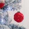 imageWDF 12PCS Velvet Brown Christmas Ornaments  Neutral Brown Ornaments 80mm 315inch Shatterproof Christmas Balls for Xmas Trees DecorationsBright Light