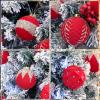 imageWDF 12PCS Velvet Brown Christmas Ornaments  Neutral Brown Ornaments 80mm 315inch Shatterproof Christmas Balls for Xmas Trees DecorationsBright Light