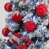 imageWDF 12PCS Velvet Brown Christmas Ornaments  Neutral Brown Ornaments 80mm 315inch Shatterproof Christmas Balls for Xmas Trees DecorationsBright Light