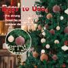 imageWDF 12PCS Velvet Brown Christmas Ornaments  Neutral Brown Ornaments 80mm 315inch Shatterproof Christmas Balls for Xmas Trees DecorationsBrown