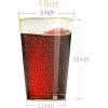 imageWDF 150pcs Christmas Plates  Christmas Red Plastic Plates with Christmas Tree Gold Plastic Silverware Clear Gold Cups Christmas Design Perfect for Christmas PartiesGold