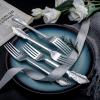 imageWDF 160 Piece Heavy Duty Silverware  Red Plastic Utensils with 80 Forks 40 Spoons 40 Knives  Perfect for Christmas Parties ampamp Daily UseSilver
