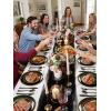 imageWDF 180 Pieces Plastic Christmas Silverware  Disposable Cutlery Set Incluede 60 Gold Forks 60 Red Knives and 60 Green Spoons  Heavy Duty Plastic Flatware  Disposable Utensils for ChristmasBlack  180PCS