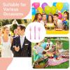 imageWDF 180 Pieces Plastic Christmas Silverware  Disposable Cutlery Set Incluede 60 Gold Forks 60 Red Knives and 60 Green Spoons  Heavy Duty Plastic Flatware  Disposable Utensils for ChristmasClear Pink  180PCS