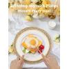 imageWDF 180 Pieces Plastic Christmas Silverware  Disposable Cutlery Set Incluede 60 Gold Forks 60 Red Knives and 60 Green Spoons  Heavy Duty Plastic Flatware  Disposable Utensils for ChristmasGold  180PCS