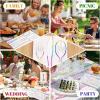 imageWDF 180 Pieces Plastic Christmas Silverware  Disposable Cutlery Set Incluede 60 Gold Forks 60 Red Knives and 60 Green Spoons  Heavy Duty Plastic Flatware  Disposable Utensils for ChristmasRainbow