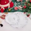 imageWDF 50 Pieces Plastic Christmas Plates  Red and White Plastic Plates with Christmas Tree include 25 Dinner Plates 25 Salad Plates  Red White Party Plastic Plates for Christmas WinterSilver  Christmas snowflakes