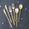 imageWDF 90Pieces Gold Plastic SilverwareGold Plastic Cutlery with White Handle Heavy Duty Thanksgiving Christmas Silverware Include 30Forks 30 Spoons 30 Knives for PartiesGold Glitter