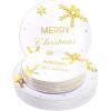 imageWDF 50 Pieces Plastic Christmas Plates  Red and White Plastic Plates with Christmas Tree include 25 Dinner Plates 25 Salad Plates  Red White Party Plastic Plates for Christmas WinterGold  Merry Christmas