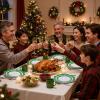 imageWDF 100PCS Green Plates Disposable  Heavy Duty Christmas Plates  50 Guests Green Plastic Plate for PartyChristmasGreen