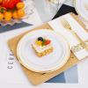 image:image175PCS Purple Plates Disposable  Lavender Plastic Plates 25Guests Plastic Dinnerware with Rolled Napkins for BirthdaySpringBaby ShowerEasterGold  Modern