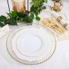 image:image175PCS Purple Plates Disposable  Lavender Plastic Plates 25Guests Plastic Dinnerware with Rolled Napkins for BirthdaySpringBaby ShowerEasterGold Modern