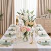 image:image175PCS Purple Plates Disposable  Lavender Plastic Plates 25Guests Plastic Dinnerware with Rolled Napkins for BirthdaySpringBaby ShowerEasterSage Green