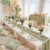 image:image175PCS Purple Plates Disposable  Lavender Plastic Plates 25Guests Plastic Dinnerware with Rolled Napkins for BirthdaySpringBaby ShowerEasterSage Green