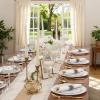 image:image175PCS Purple Plates Disposable  Lavender Plastic Plates 25Guests Plastic Dinnerware with Rolled Napkins for BirthdaySpringBaby ShowerEasterWhite and Gold