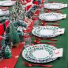 image:imageWDF 175Pcs Disposable Christmas Plates amp Napkins  25 Dinner amp Dessert Plates 25 Utensils 25 Cups 25 Christmas Napkins Pack of 2