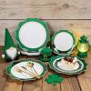 image:imageWDF 100PCS Mint Green Plastic Plates  Green Easter Plates Disposable  Heavy Duty Scalloped Plastic Plate for PartiesWeddingEasterSpringGreen