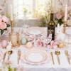 image:imageWDF 100PCS Mint Green Plastic Plates  Green Easter Plates Disposable  Heavy Duty Scalloped Plastic Plate for PartiesWeddingEasterSpringPink and Gold