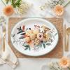 image:imageWDF 50Pack Lemon Oval Paper Plates  10x12 Heavy Duty Large Disposable Dinner Plates  Summer Lemon Serving Platters for BirthdayWeddingTea PartyBaby ShowerSummerBird