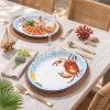 image:imageWDF 50Pack Lemon Oval Paper Plates  10x12 Heavy Duty Large Disposable Dinner Plates  Summer Lemon Serving Platters for BirthdayWeddingTea PartyBaby ShowerSummerCrab
