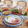image:imageWDF 50Pack Lemon Oval Paper Plates  10x12 Heavy Duty Large Disposable Dinner Plates  Summer Lemon Serving Platters for BirthdayWeddingTea PartyBaby ShowerSummerCrab