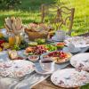 image:imageWDF 50Pack Lemon Oval Paper Plates  10x12 Heavy Duty Large Disposable Dinner Plates  Summer Lemon Serving Platters for BirthdayWeddingTea PartyBaby ShowerSummerButterfly