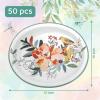 image:imageWDF 50Pack Lemon Oval Paper Plates  10x12 Heavy Duty Large Disposable Dinner Plates  Summer Lemon Serving Platters for BirthdayWeddingTea PartyBaby ShowerSummerBird