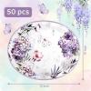 image:imageWDF 50Pack Lemon Oval Paper Plates  10x12 Heavy Duty Large Disposable Dinner Plates  Summer Lemon Serving Platters for BirthdayWeddingTea PartyBaby ShowerSummerHydrangea