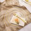 image:imageWDF 60pcs Purple Plates Disposable with Gold Rim  Baroque Light Purple Plastic Plates  Lavender Plates for SpringWeddingEasterBirthdayClear Gold