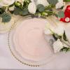 image:imageWDF 60pcs Purple Plates Disposable with Gold Rim  Baroque Light Purple Plastic Plates  Lavender Plates for SpringWeddingEasterBirthdayPink