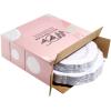 image:imageWDF 60pcs Purple Plates Disposable with Gold Rim  Baroque Light Purple Plastic Plates  Lavender Plates for SpringWeddingEasterBirthdaySilver