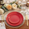 image:imageWDF 150pcs Blue plastic Plates  Navy Blue Plates Disposable  4th of July plates  25guest Disposable Dinnerware Sets for PartyWeddingBirthdayFathers DayRed